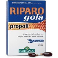 Naturando Riparo Gola Integratore Alimentare, 20 ampolle bevibili