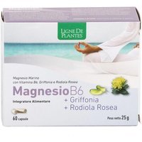 Natura Service Magnesio Marino - B6 + Griffonia + Rodiola Integratore, 60Capsule