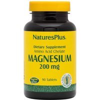 Natures Plus Magnesio Chelato 200mg Integratore Alimentare, 90 Tavolette