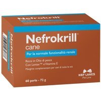 NBF Lanes Nefrokrill Mangime Mangime Complementare per Cani, 60 perle