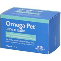 NBF Lanes Omega Pet Mangime Complementare per Cani e Gatti, 60 Perle
