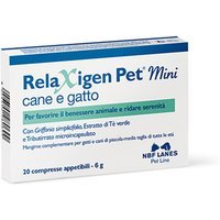 NBF Lanes Relaxigen Pet Mini Cane e Gatto, 20 Compresse
