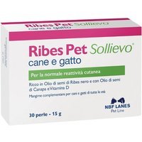 NBF Lanes Ribes Pet Sollievo Mangime Complementare per Cane e Gatto, 30 perle