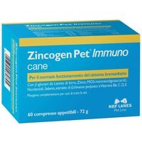 NBF Lanes Zincogen Pet Immuno Mangime Complementare per Cani, 60 Compresse
