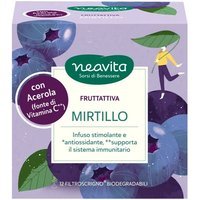 Neavita Fruttattiva Mirtillo e Acerola - Infuso antiossidante con vitamina C, 12 filtri da 3 g