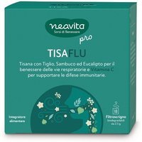 Neavita PRO Tisaflu Tisana con Vitamina C Benessere Vie Respiratorie e Sistema Immunitario, 18 Filtroscrigno