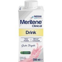 Nestlé Meritene Clinical Drink gusto fragola - Alimento medico iperproteico, flacone da 200 ml