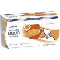 Nestlé Resource - Aqua+ Gelificata Facile da Deglutire Gusto Arancia, 4 x 125g
