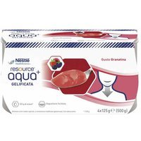 Nestlé Resource - Aqua+ Gelificata Facile da Deglutire Gusto Granatina, 4 x 125g