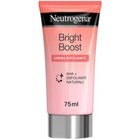 Neutrogena Bright Boost Esfoliante Viso con AHA Glicolico e Mandelico Detergente Viso Delicato per una Pelle Liscia e Luminosa, 75ml