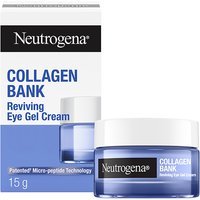 Neutrogena Collagen Bank Crema Gel Rivitalizzante Contorno Occhi Antiocchiaie con Tecnologia Micropeptidica e Niacinamide Anti-Età, 15ml