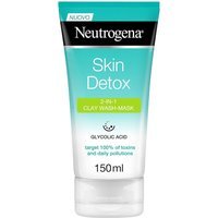 Neutrogena Skin Detox - Maschera Purificante all’Argilla 2 in 1, 150ml