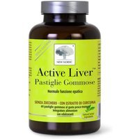 New Nordic Active Liver Pastiglie Gommose Senza Zucchero Integratore Fegato in Salute, 60 Gummies