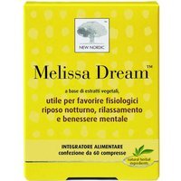 New Nordic Melissa Dream Integratore Alimentare Sonno e Relax, 60 Compresse