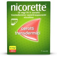 Nicorette Cerotti Transdermici 15mg Smettere di Fumare, 7 Cerotti