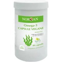Norsan Omega-3 Vegano Integratore Alimentare, 80 capsule
