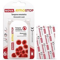 Nova Argentia Nova Emostop Tampone Emostatico, 6 Pezzi