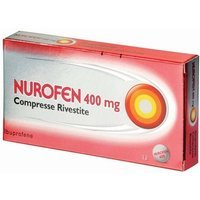 Nurofen 400mg Ibuprofene Antidolorifico Febbre e Influenza, 12 Compresse Rivestite
