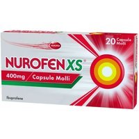 NurofenXS 400mg Ibuprofene Antidolorifico, 20 capsule molli