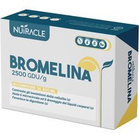 Nutracle Bromelina 2500 GDU/g Integratore Digestione Drenante Glutei e Cellulite, 40 Compresse