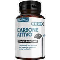 Nutracle Carbone Attivo Integratore Gonfiore e Meteorismo, 120 Compresse