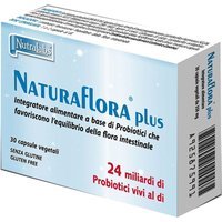 Nutralabs Naturaflora Plus Integratore di Probiotici, 30Capsule Gastroresistenti