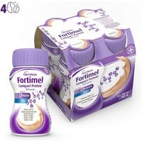 Nutricia Fortimel Compact Protein Supplemento Nutrizionale Iperproteico Ipercalorico Gusto Caffè, 4x125ml