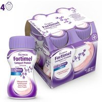 Nutricia Fortimel Compact Protein Supplemento Nutrizionale Iperproteico Ipercalorico Gusto Fragola, 4x125ml