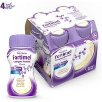 Nutricia Fortimel Compact Protein Supplemento Nutrizionale Iperproteico Ipercalorico Gusto Vaniglia, 4x125ml