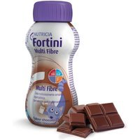 Nutricia Fortini Multi Fibre Supplemento Ipercalorico Sviluppo e Crescita dei Bambini Gusto Cioccolato, 200ml
