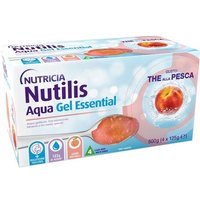Nutricia Nutilis Aqua Gel Essential Acqua Gelificata Pronta all'Uso Gusto The Pesca, 4x125ml