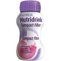 Nutricia Nutridrink Compact Fibre Supplemento Nutrizionale Completo con Fibre Gusto Fragola, 4x125ml