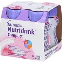 Nutricia Nutridrink Compact Supplemento Nutrizionale Orale Completoin Volume Ridotto Gusto Fragola, 4x125ml