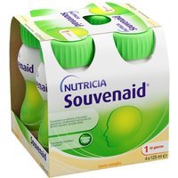 Nutricia Souvenaid Trattamento Nutrizionale del Declino Cognitivo Legato all'Età Gusto Vaniglia, 4x125ml
