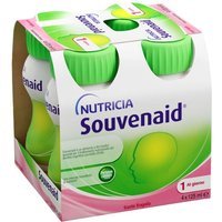 Nutricia Souvenaid Trattamento Nutrizionale del Declino Cognitivo Legato all'Età Gusto Fragola, 4x125ml