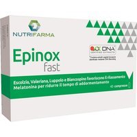 Nutrifarma Epinox Fast - Integratore per il sonno con melatonina e valeriana, 40 compresse