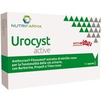 Nutrifarma Urocyst Active Integratore Alimentare per la Cistite, 15 capsule