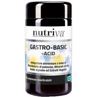 Nutriva Gastro Basic Integratore Eccessiva Acidità Gastrica, 60 Compresse