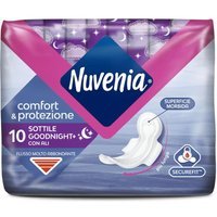 Nuvenia Comfort & Protezione - Assorbente Sottile Con Ali Notte, 10 assorbenti