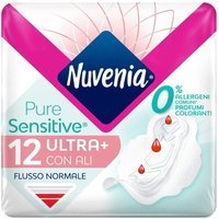 Nuvenia Pure Sensitive Assorbenti Ultra con Ali Giorno, 12 assorbenti