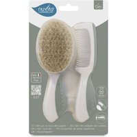 Nuvita Beauty Set Neonato Spazzola + Pettine colore Sage Green