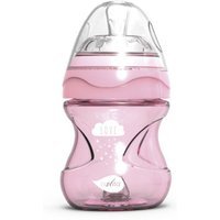 Nuvita Materno Feel - Biberon Anti-Colica con Tettarella a Flusso Lento colore Rosa, 150ml