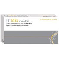 Offhealth Trimix - Soluzione oftalmica per la secchezza oculare, 15 flaconcini monodose da 0,35 ml