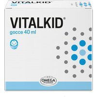Omega+ Pharma Vitalkid Integratore Alimentare in Gocce, 40ml