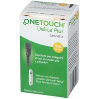 OneTouch Delica Plus Lancette Pungidito 30G, 200 Lancette Sterili