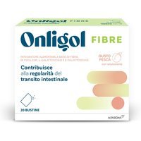Onligol Fibre Integratore Transito Intestinale gusto Pesca, 20 Bustine