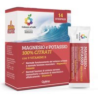 Optima Naturals Colours Of Life - Magnesio e Potassio Citrati Vit. B, 14 Stick