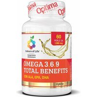 Optima Naturals Colours Of Life - Omega 3-6-9 Total Benefits, 60 Perle Vegetali