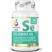 Optima Naturals Colours Of Life - Selenio 55 per Unghie e Capelli, 120 Compresse
