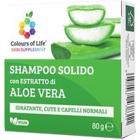 Optima Naturals Colours Of Life - Shampoo solido Idratante Aloe Vera, 80g